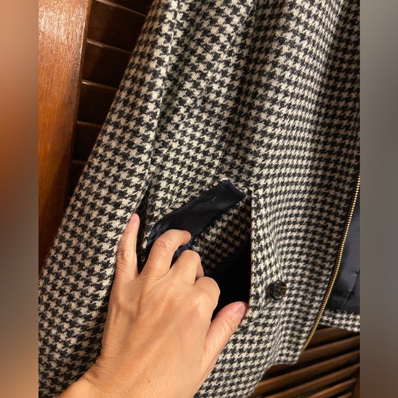 J. Crew Classic timeless style 100% wool, houndstooth fully lined w pockets. NWT - Picture 3 of 15